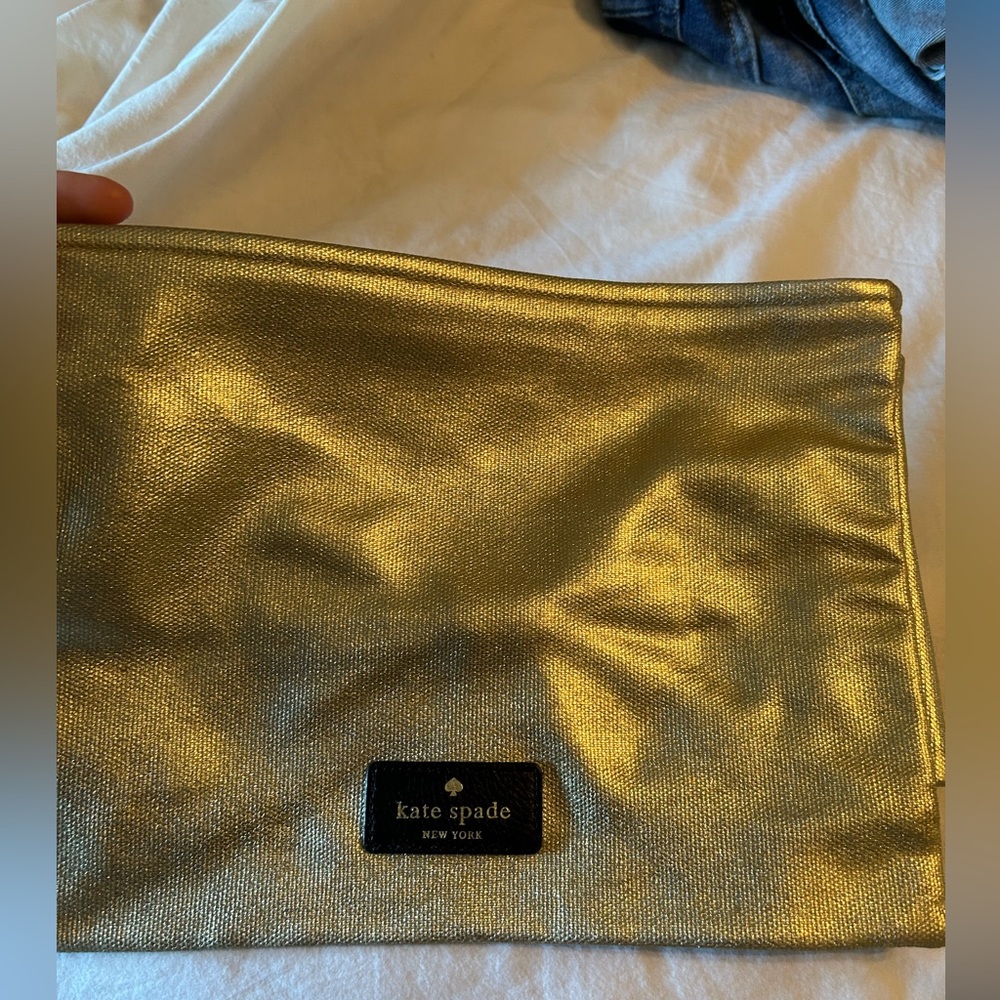 Kate spade gold clutch